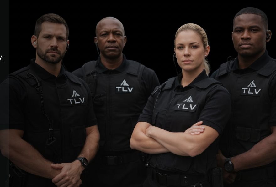 Equipe TLV Segurança uniformizada
